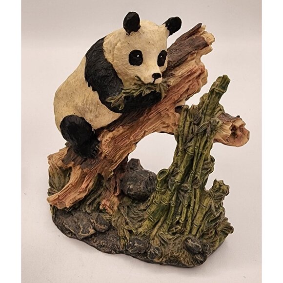 Adorable Assorted Panda Figurines Set 6 Pieces Hand-Painted Resin Collectibles - Picture 2 of 12